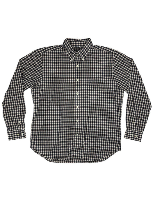 Nautica Retro Multicoloured Plaid Cotton Collared Shirt XL