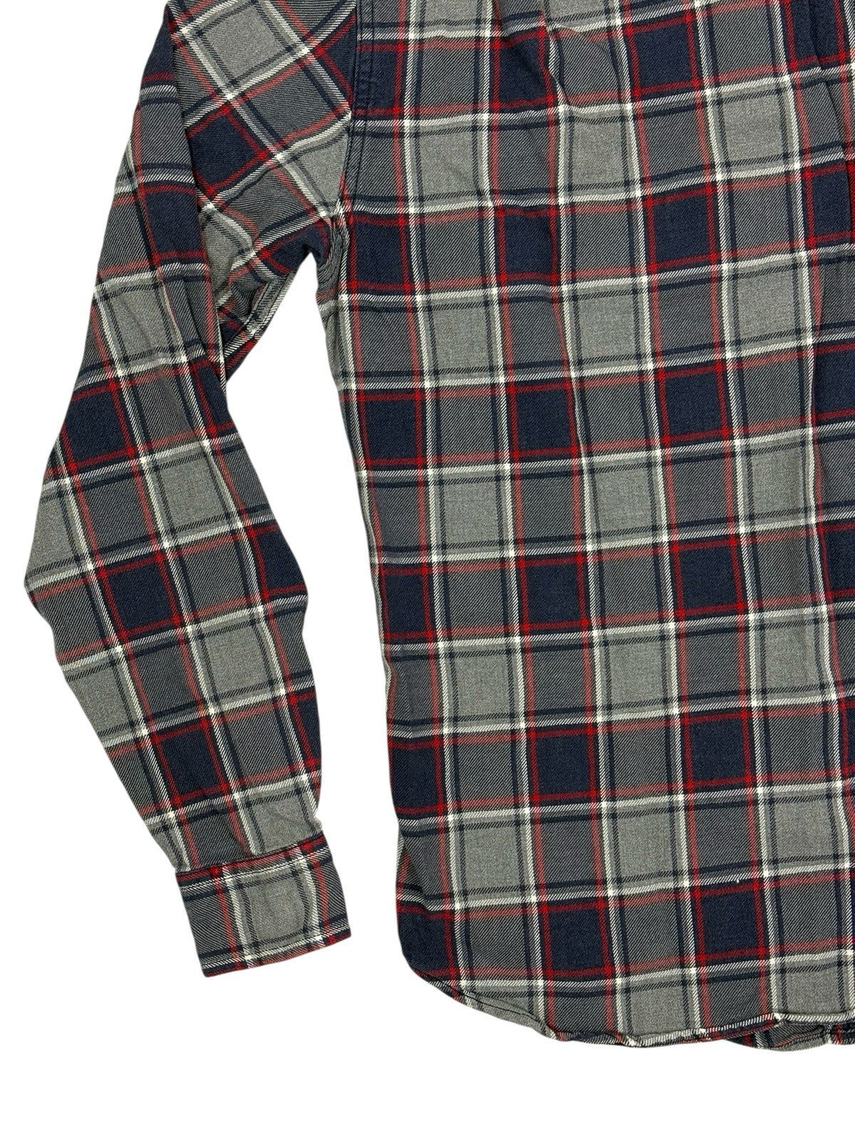 J Crew Retro Blue Plaid Slim Fit Collared Shirt Small