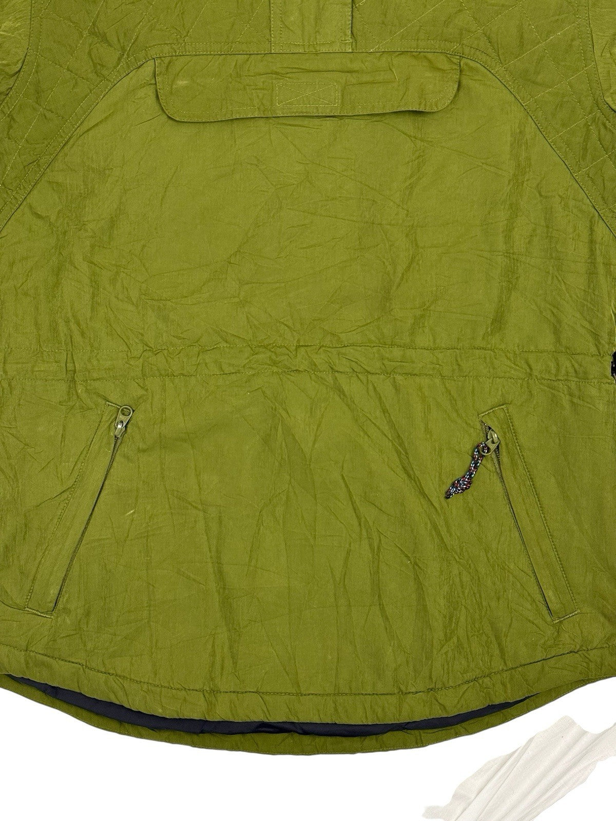 LL Bean Green Vintage Hooded Pullover Jacket Small