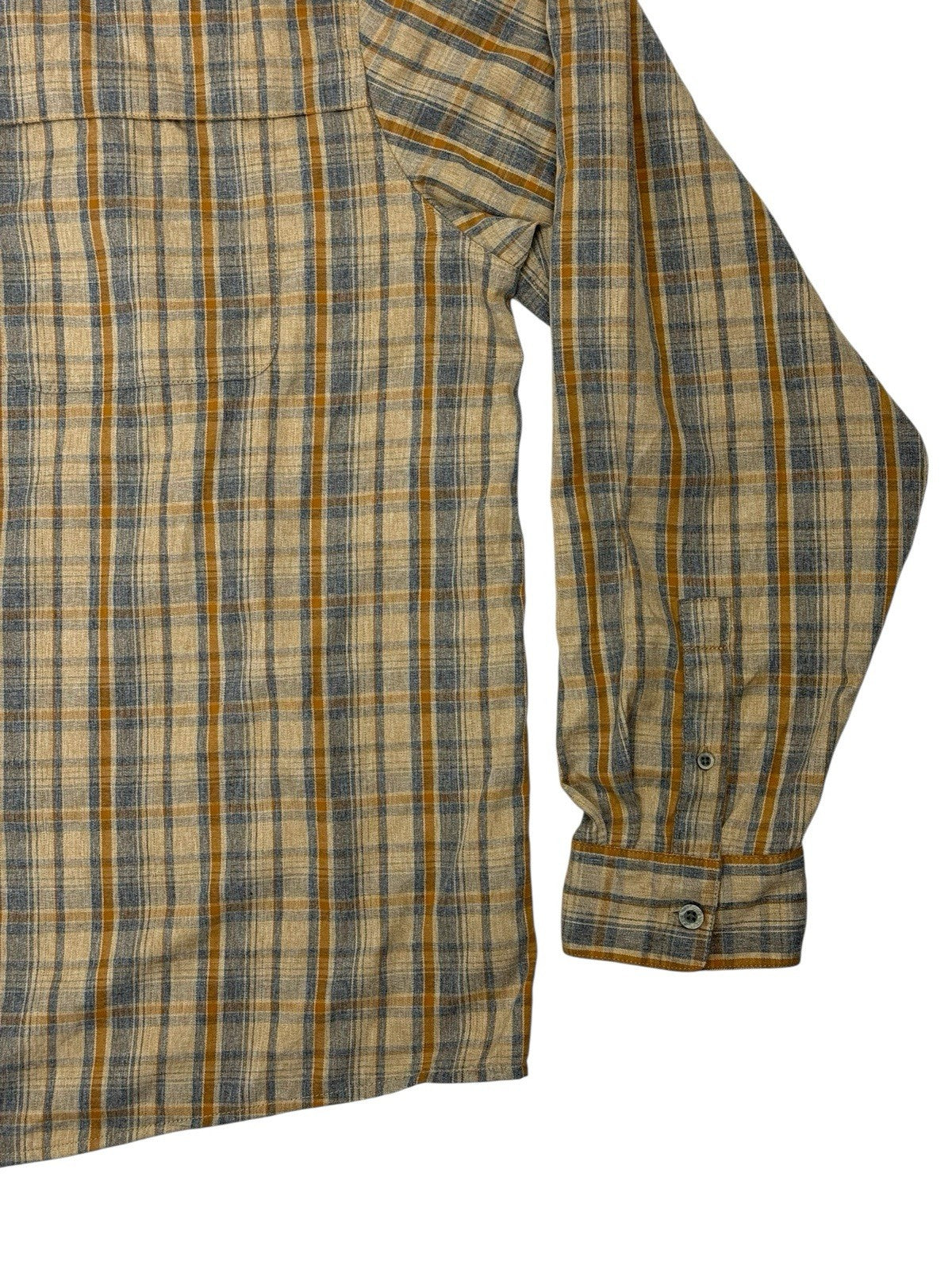 Wrangler Outdoor Series Beige Plaid Collared Shirt 2XL