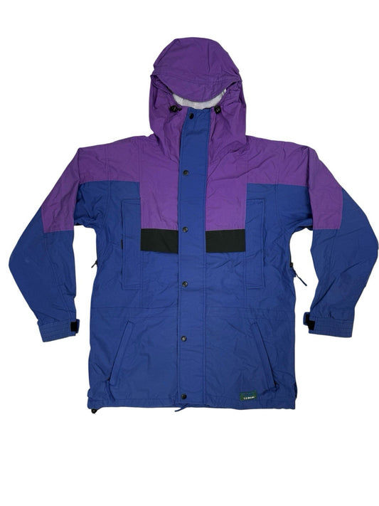 LL Bean Vintage Blue Sunbuster Zip Jacket Medium