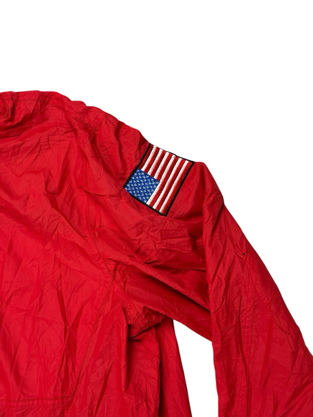LL Bean Red Zip Jacket Large