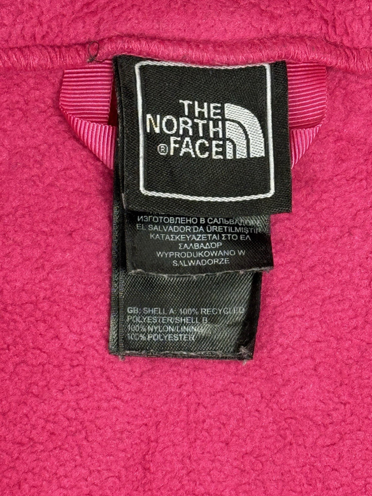 The North Face Pink Fleece Jacket Girls XL