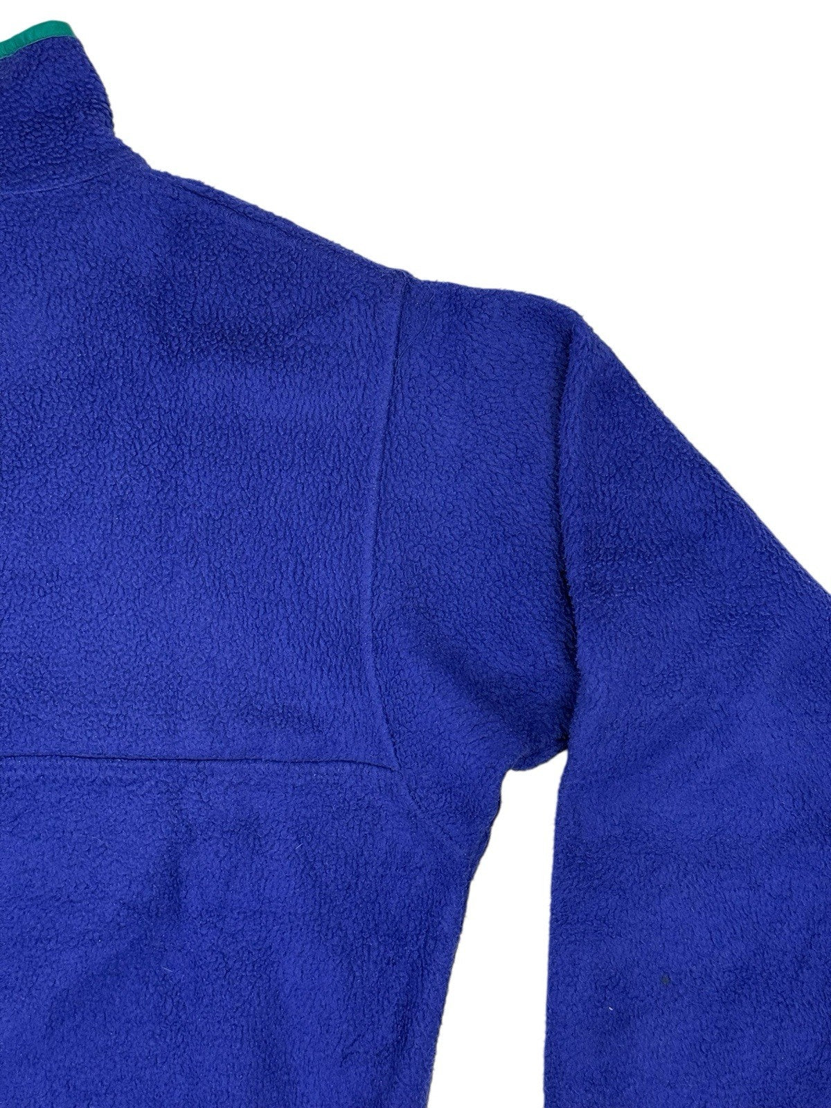 Patagonia Retro Blue Micro Synchilla 1/4 Zip Fleece Jumper Small