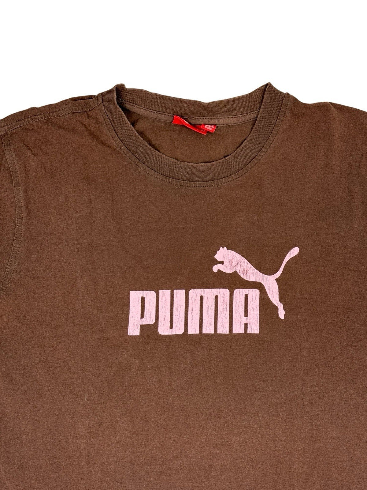 Puma Brown Cotton Blend Top Medium
