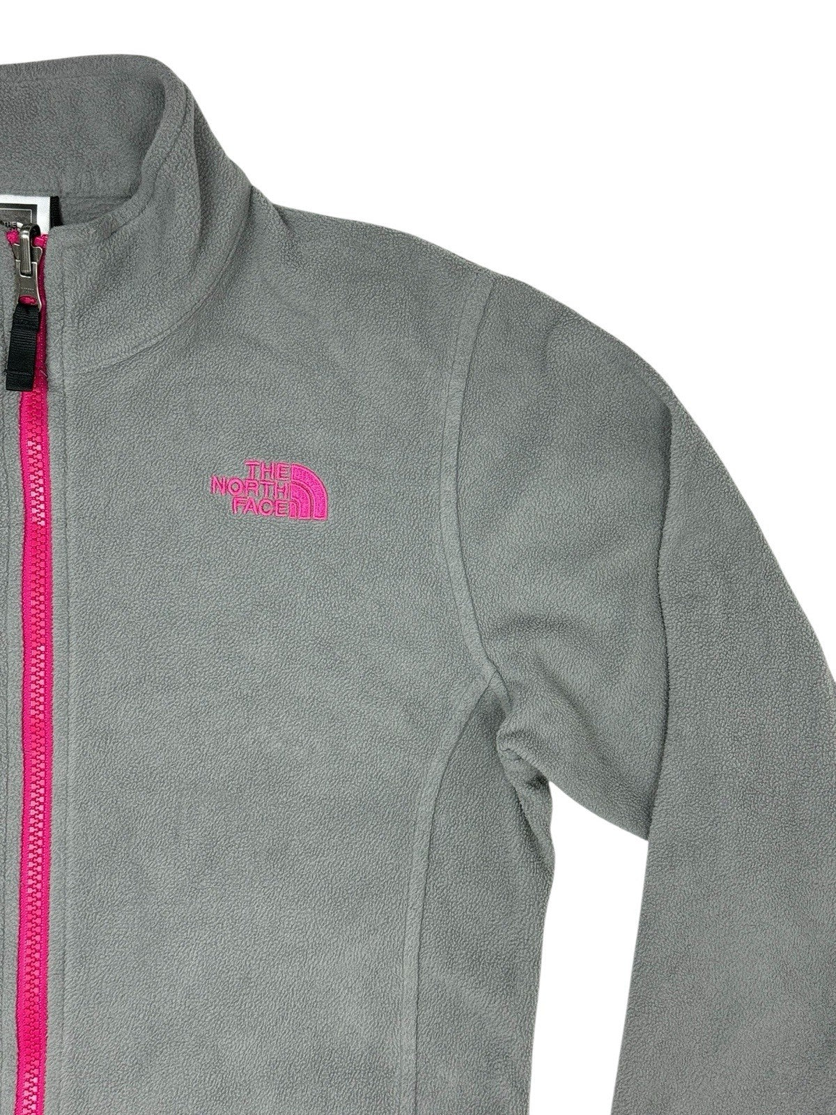 The North Face Grey Zip Fleece Jumper Jacket Girls XL