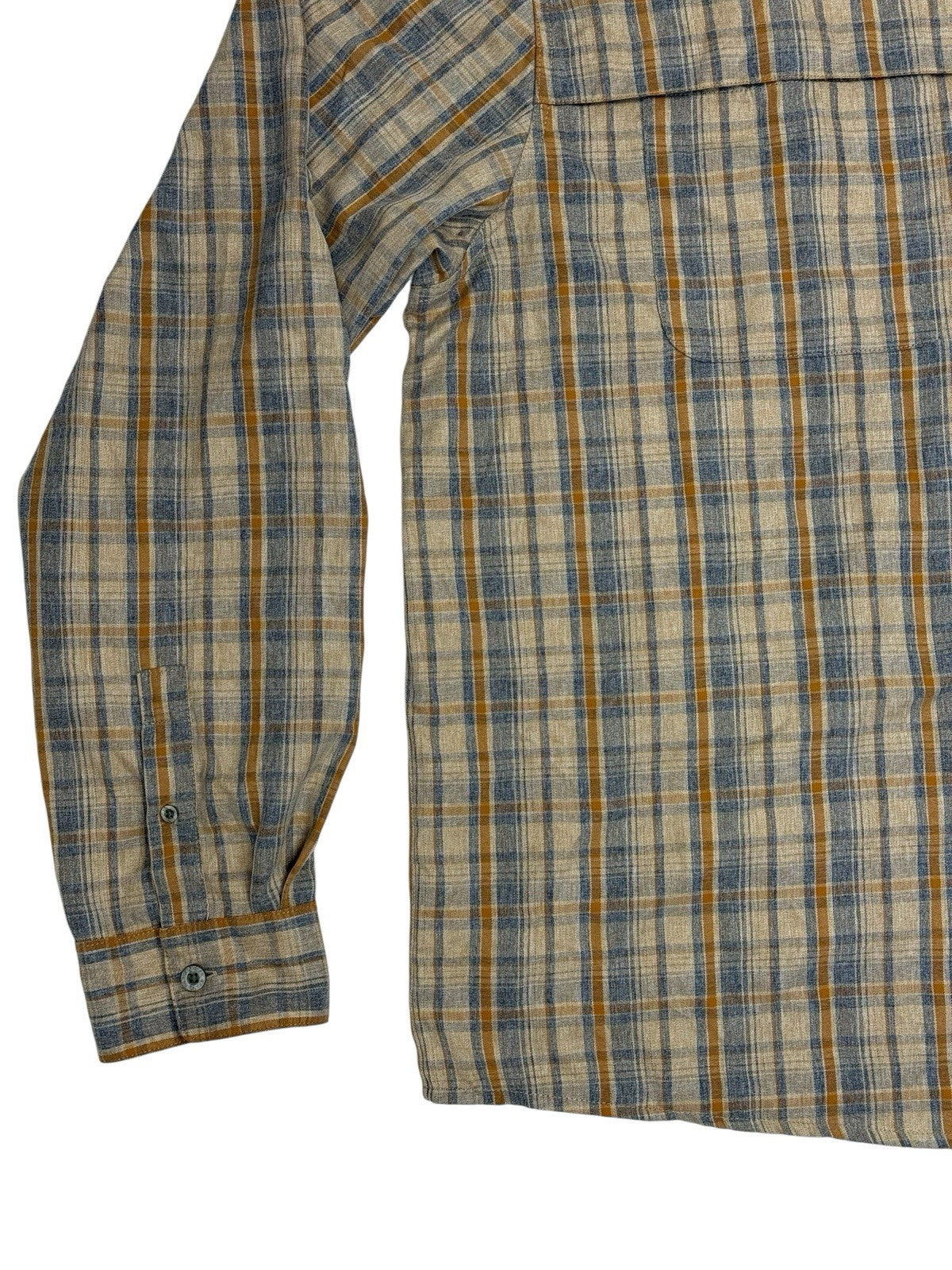 Wrangler Outdoor Series Beige Plaid Collared Shirt 2XL