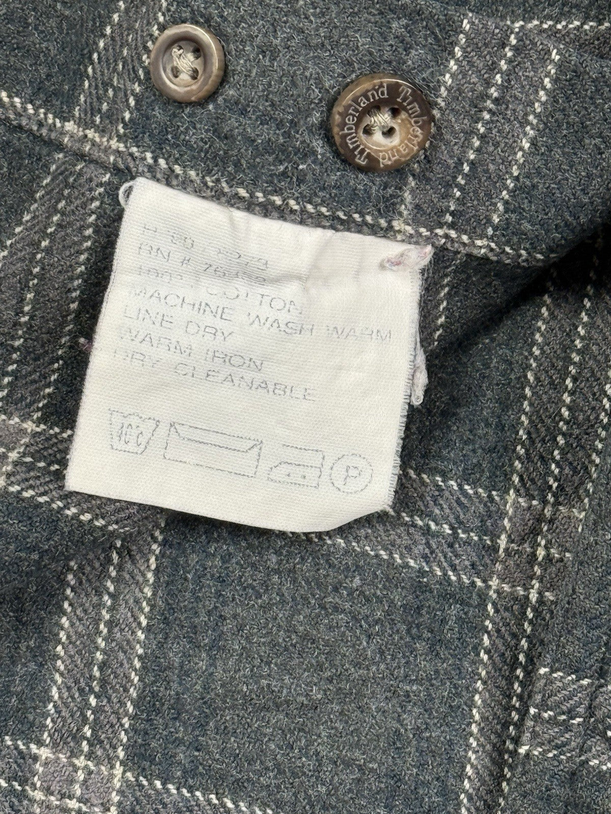 Timberland Cotton Purple Plaid Flannel Lumberjack Shirt Large
