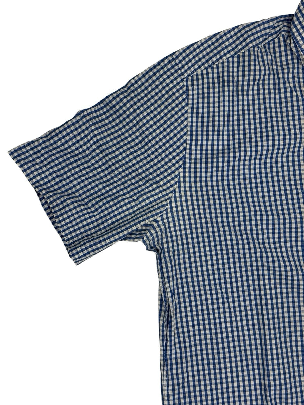Tommy Hilfiger Blue Check Short Sleeve Shirt Large