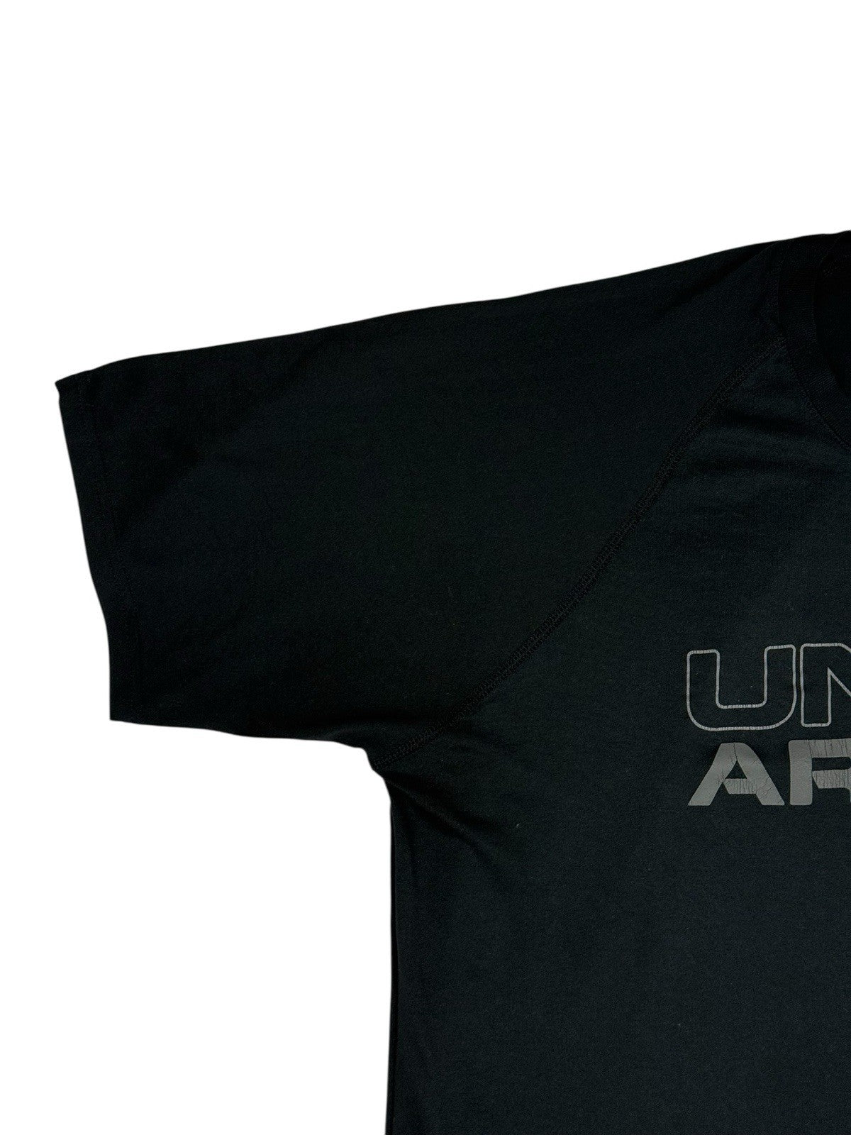 Under Armour Black Retro Loose Fit Heat Gear Top Medium