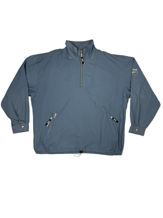 Reebok Blue Retro 1/4 Zip Pullover Jacket Large