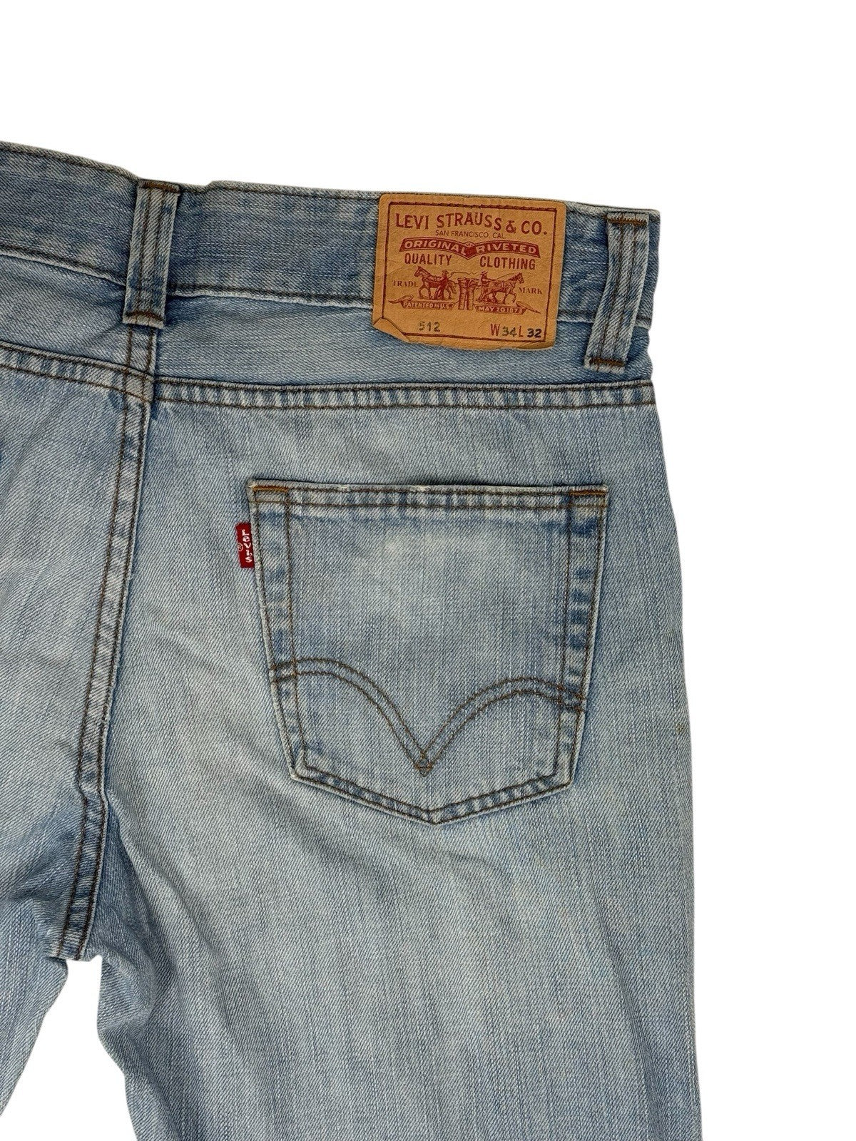 Levi's Blue 512 Slim Taper Denim Jeans 34W 32L
