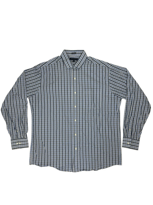 Tommy Hilfiger Blue Check Collared Shirt XL