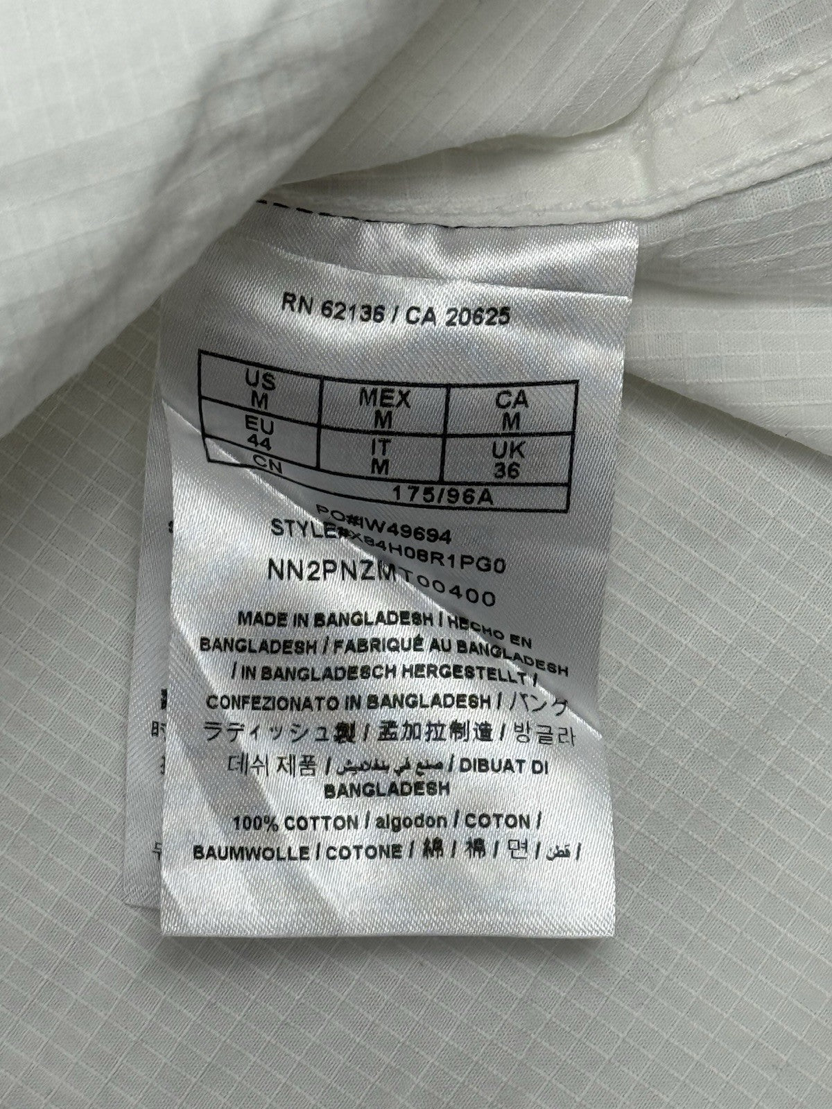 Guess White Regular Fit Collared Shirt Medium