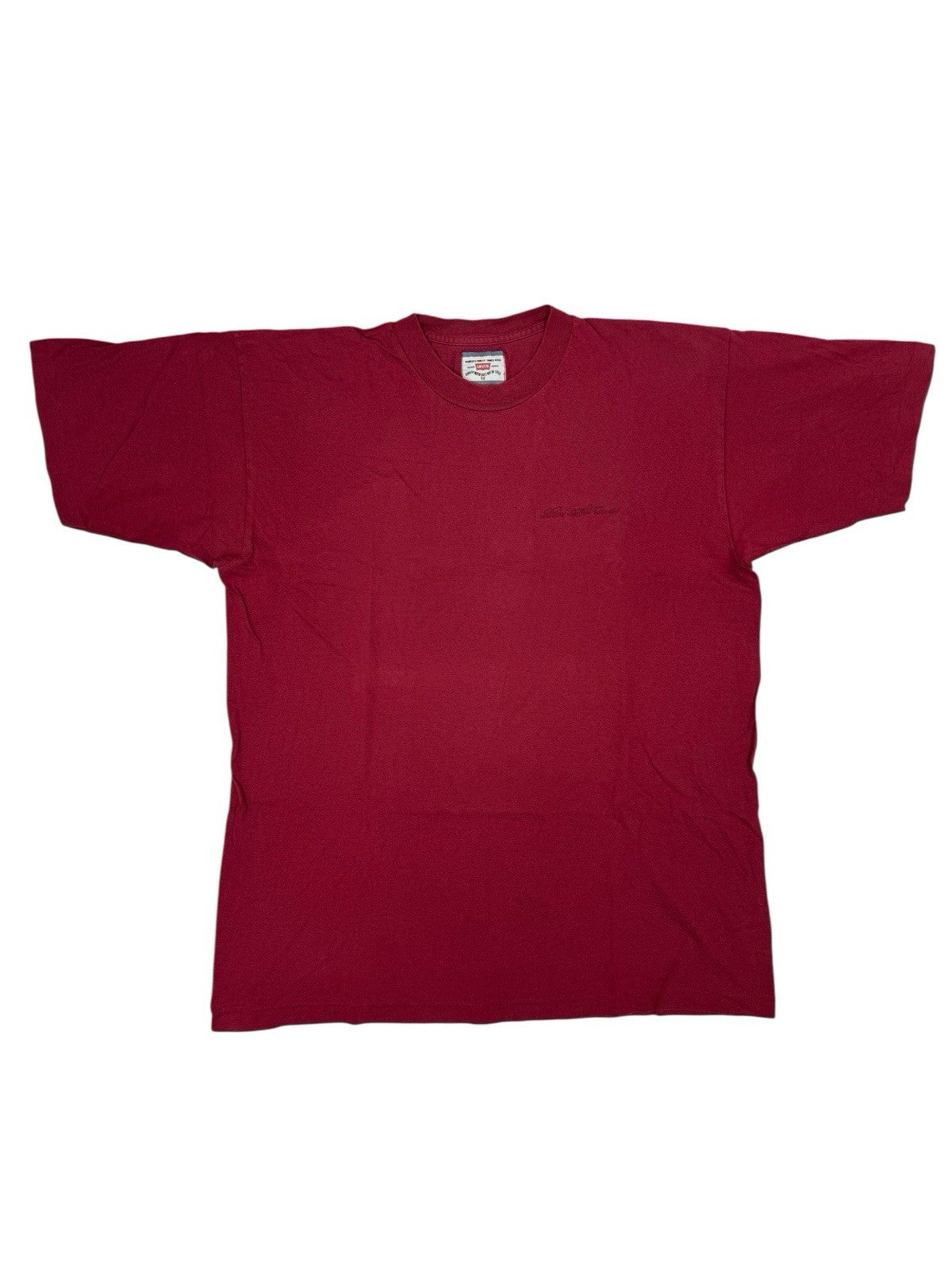 Levi's Red Retro Script Embroidered Logo Top Medium