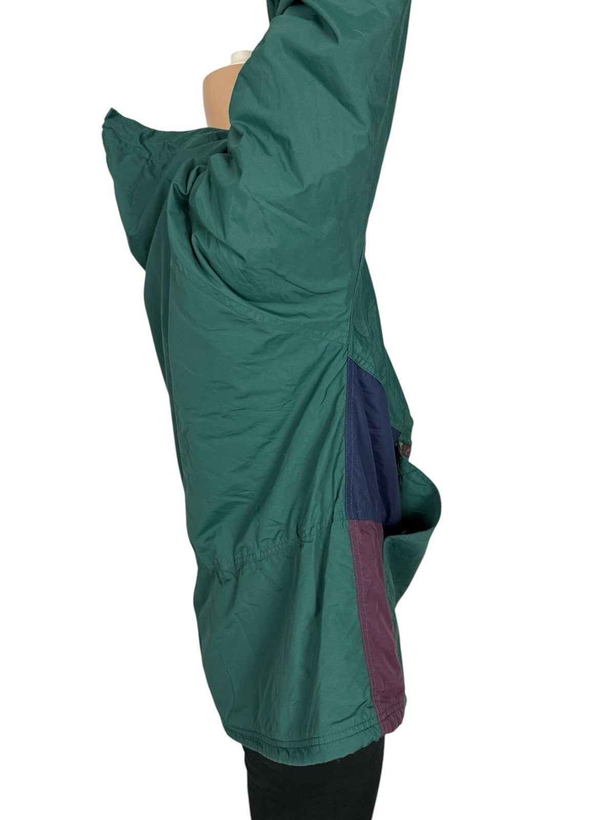 LL Bean Vintage Green Thinsulate Anorak Poncho Large
