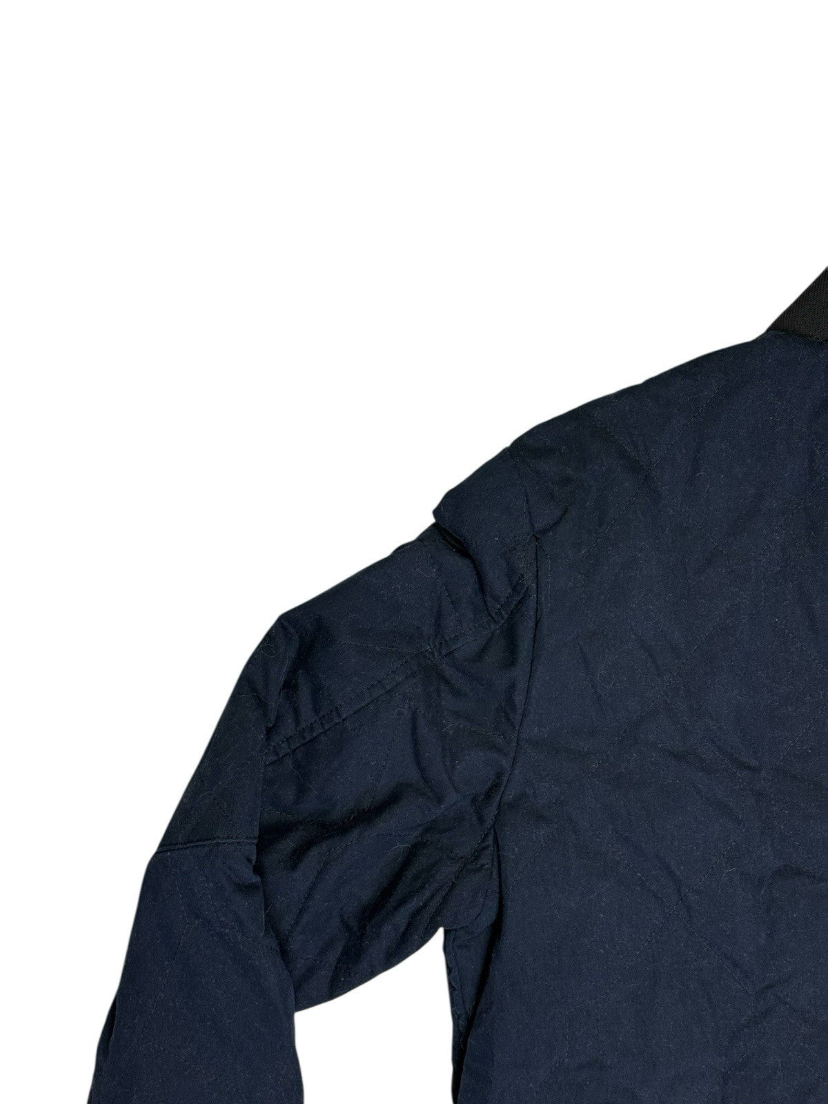 G Start Raw Blue Quilted Zip Bomber Jacket Medium