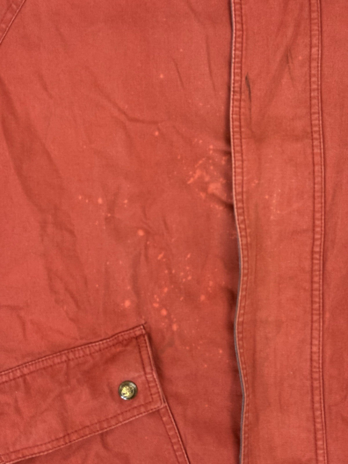 Timberland Retro Orange Weathergear Zip Heavyweight Jacket Medium