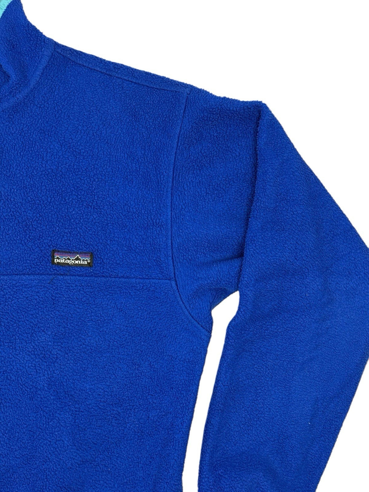 Patagonia Blue Retro Snap Fleece Jumper Size 12