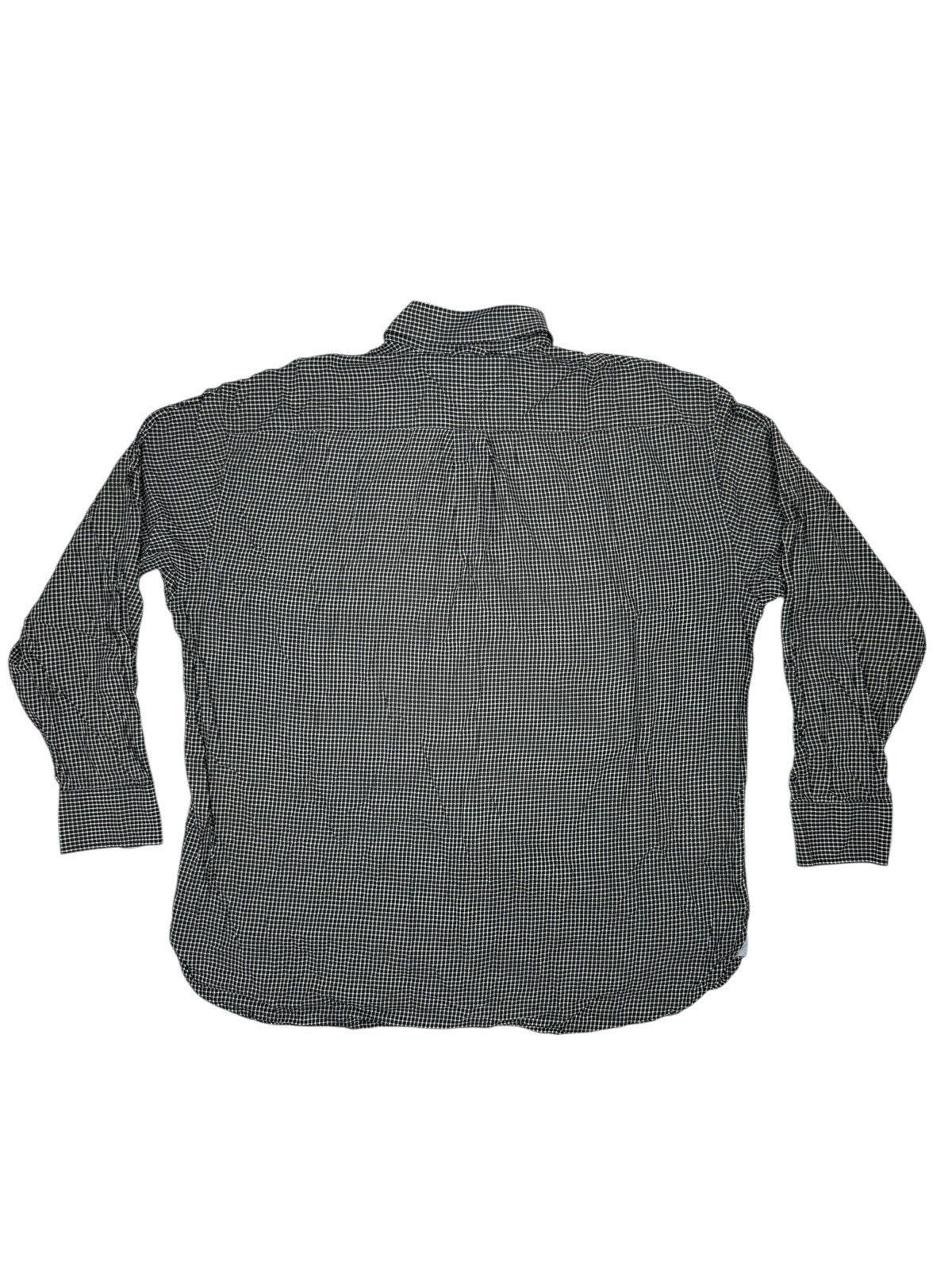 Tommy Hilfiger Black Check Collared Shirt 2XL