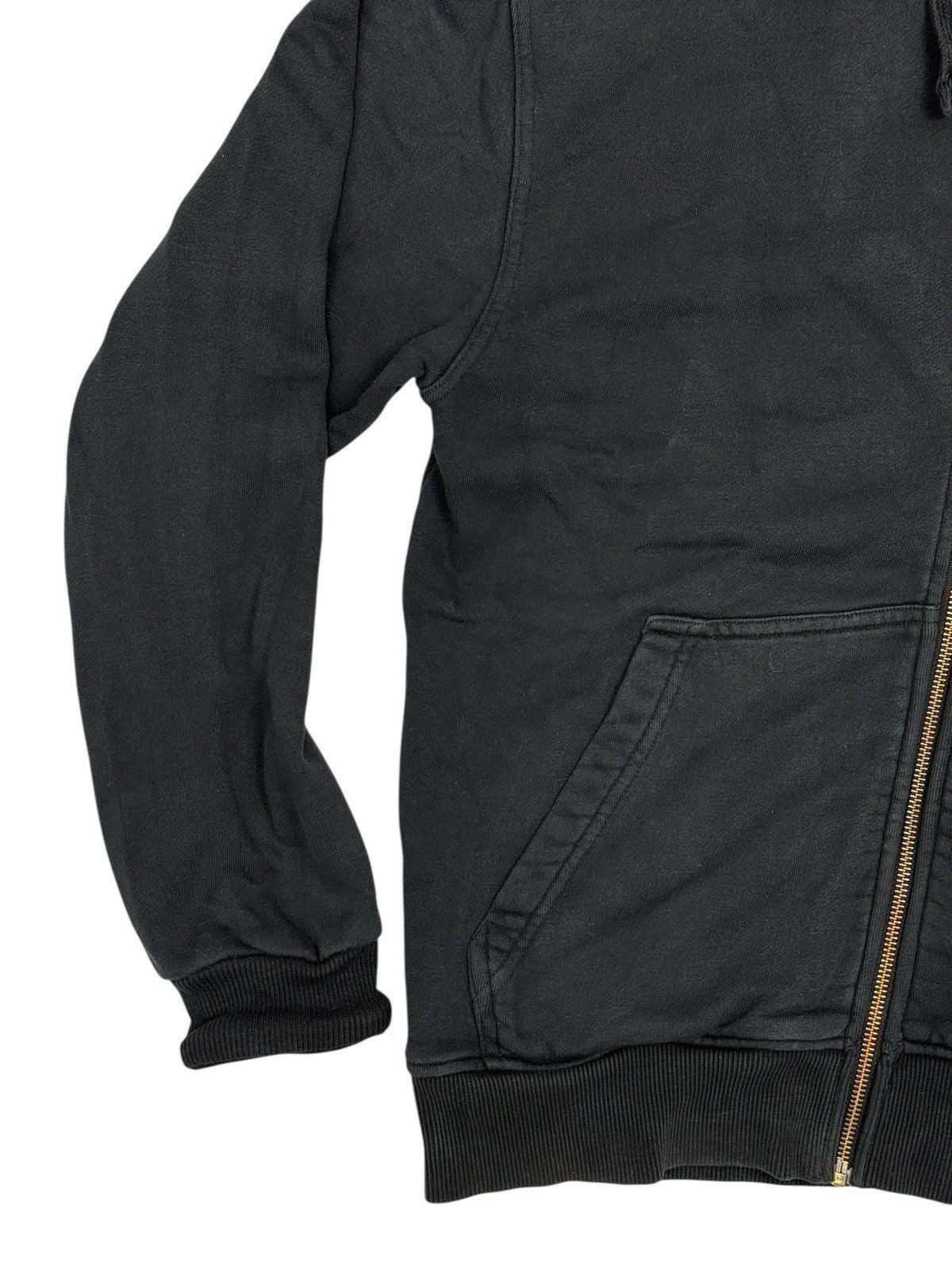 Quicksilver Black Zip Hoodie Jacket Medium