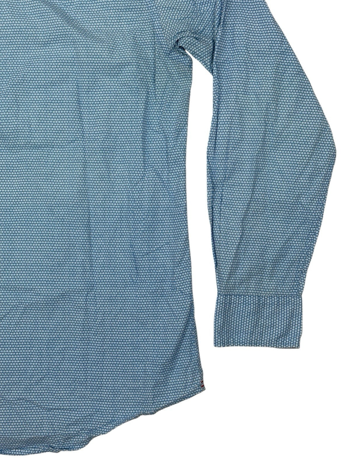Tommy Hilfiger Blue Polka Dot Collared Shirt Large
