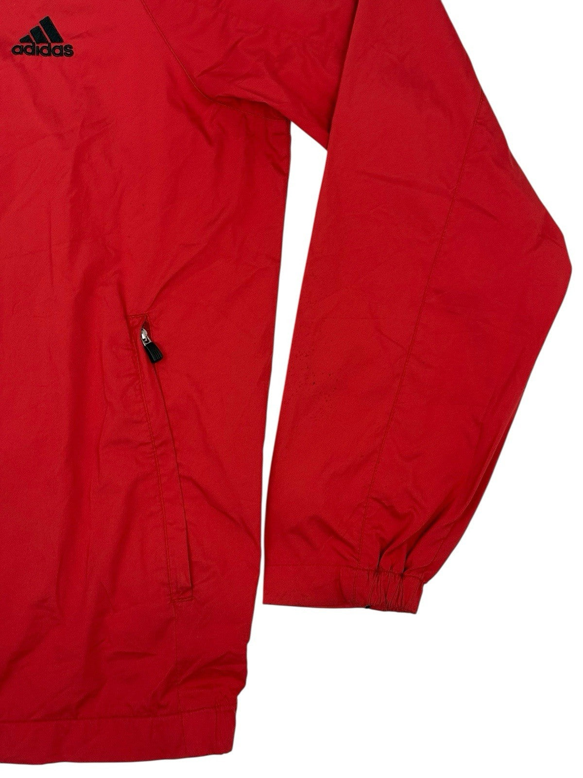 Adidas Retro Red 1/4 Zip Track Jacket Large
