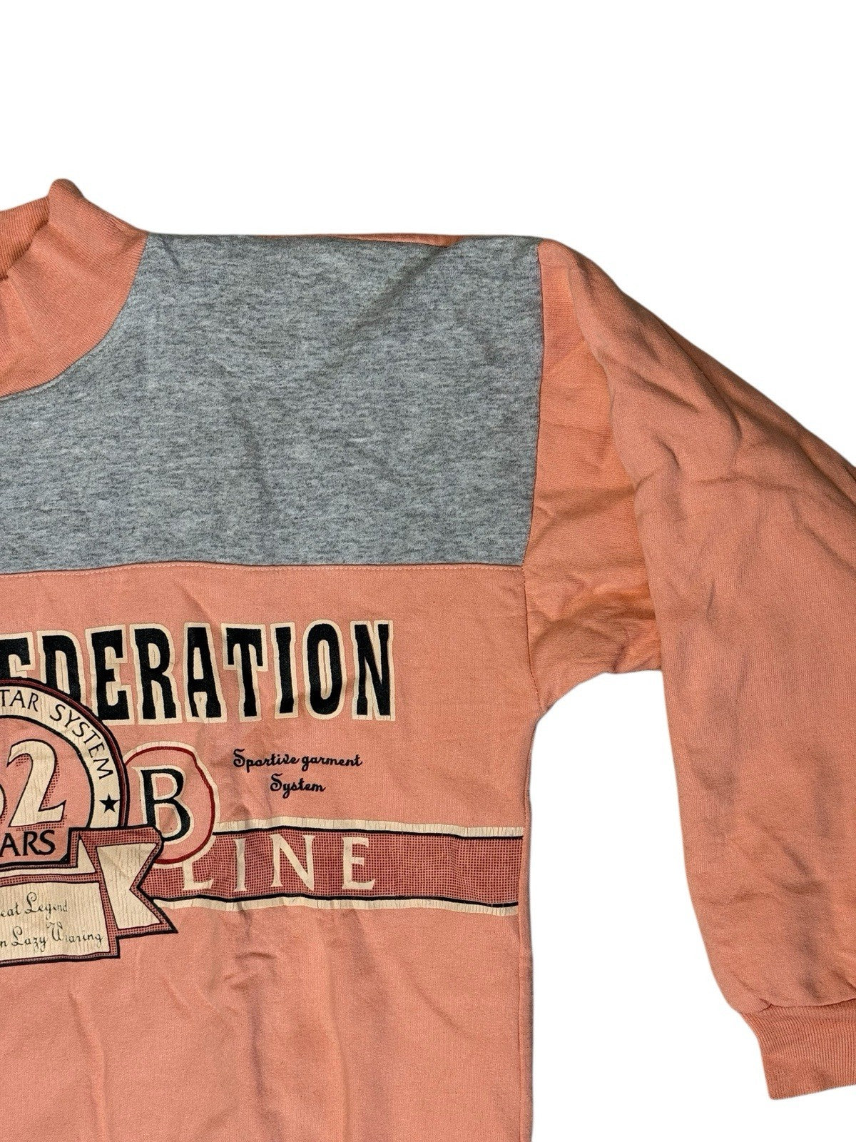 Vintage Peach American Federation Graphic Jumper Large