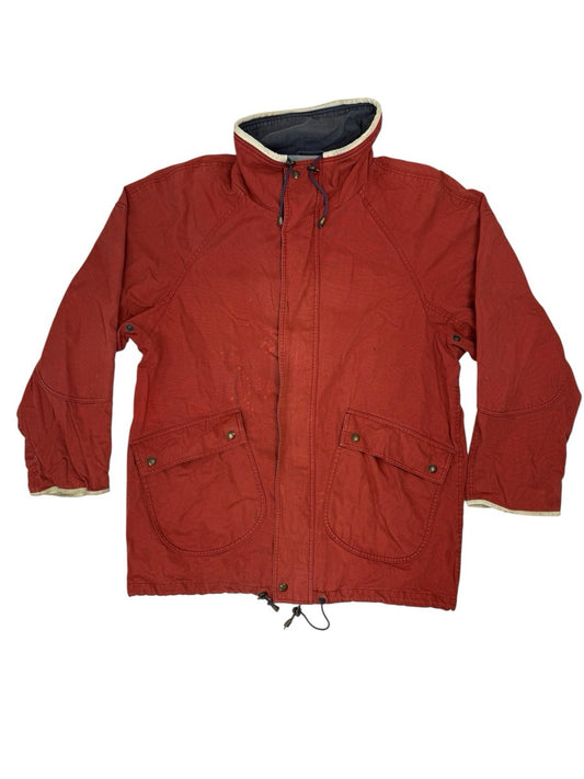 Timberland Retro Orange Weathergear Zip Heavyweight Jacket Medium