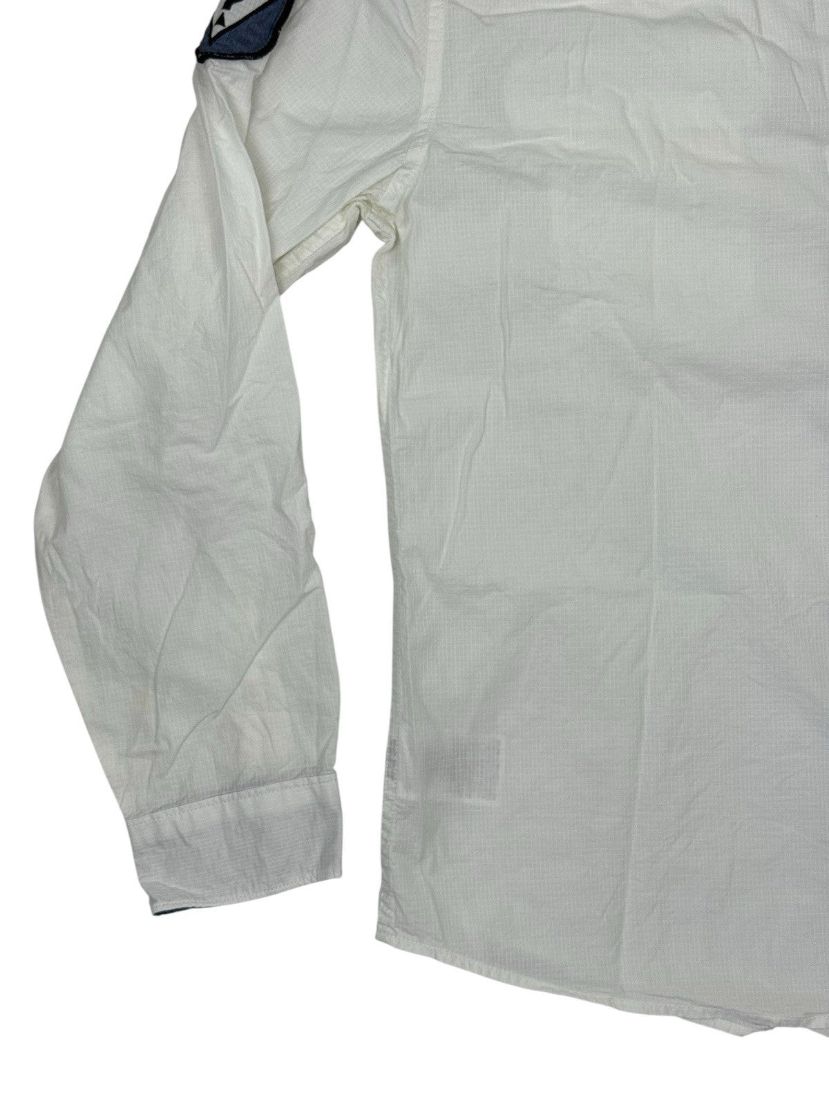Guess White Regular Fit Collared Shirt Medium