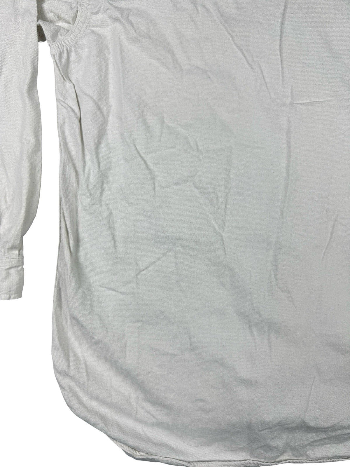 Levi's Vintage Pearl Snap White Western Long Sleeve Button Shirt Medium