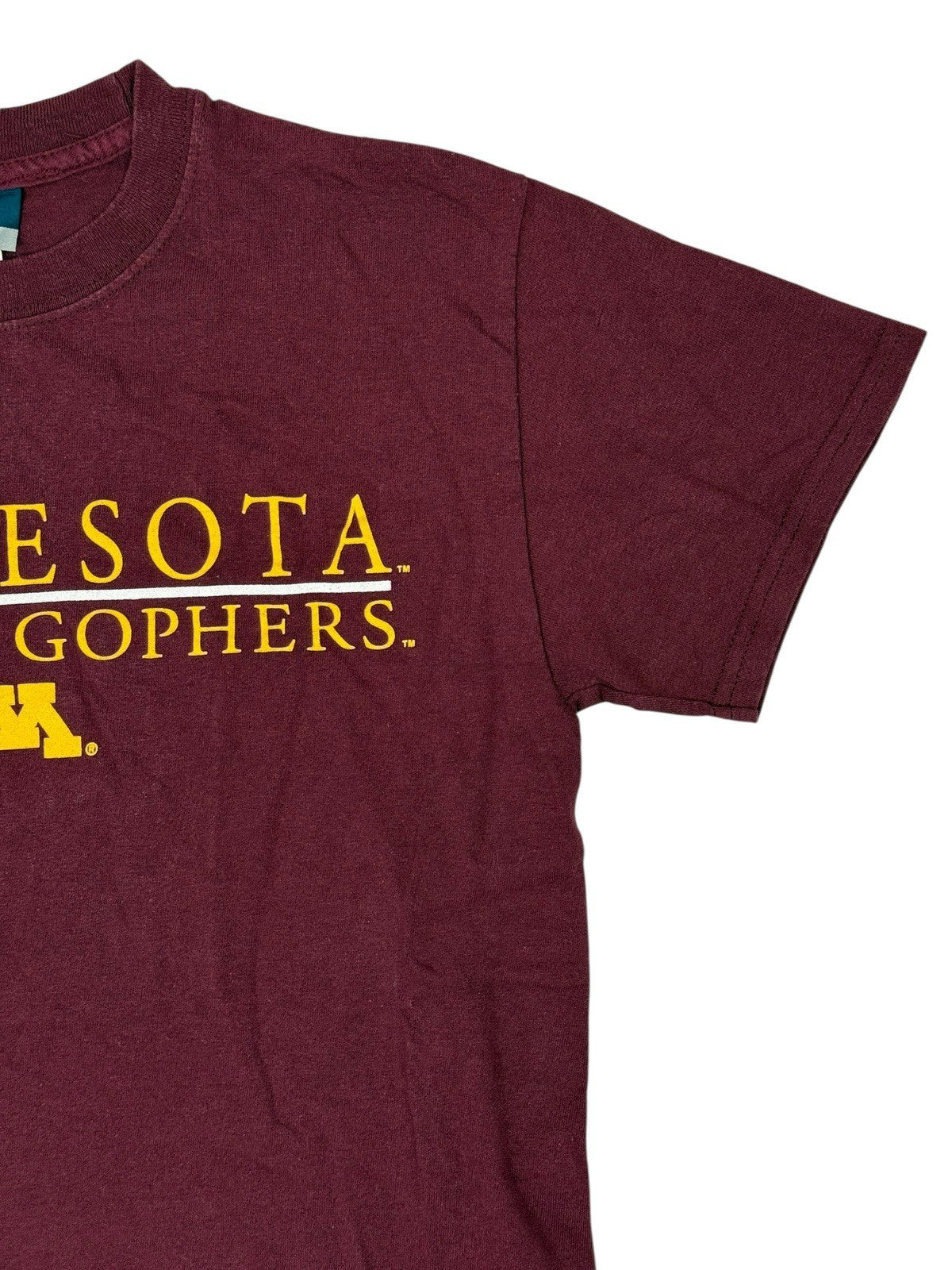 University of Minnesota Burgundy Cotton Golden Gophers College Apparel Top Small