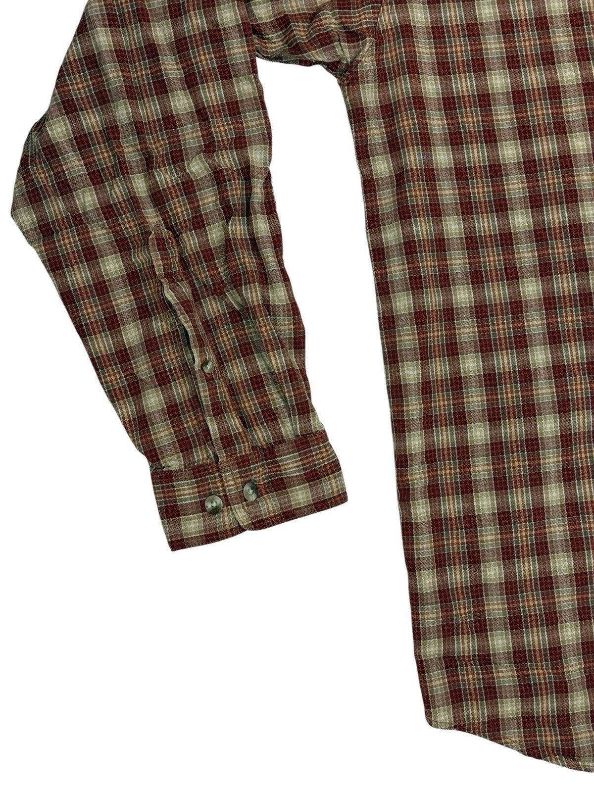 Columbia Red Check Cotton Collared Shirt 2XL