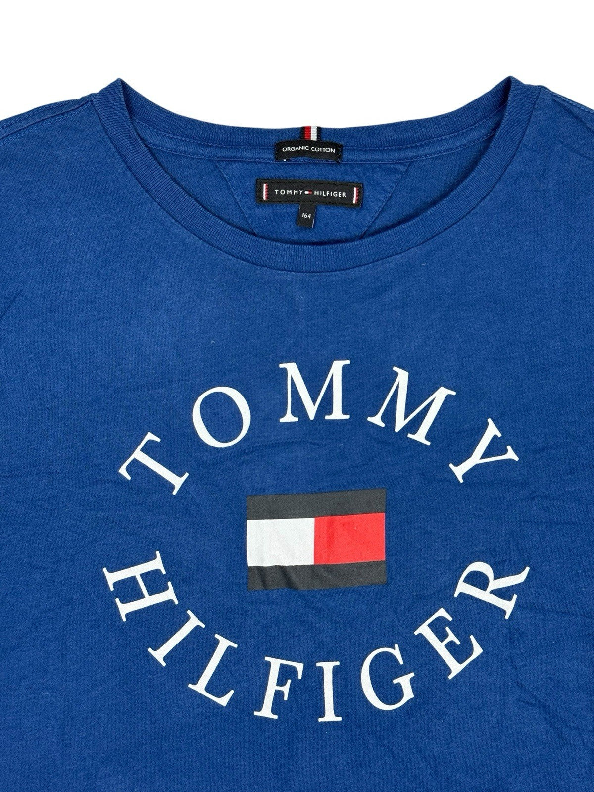 Tommy Hilfiger Blue Cotton Printed Top Youth Large (Age 14)