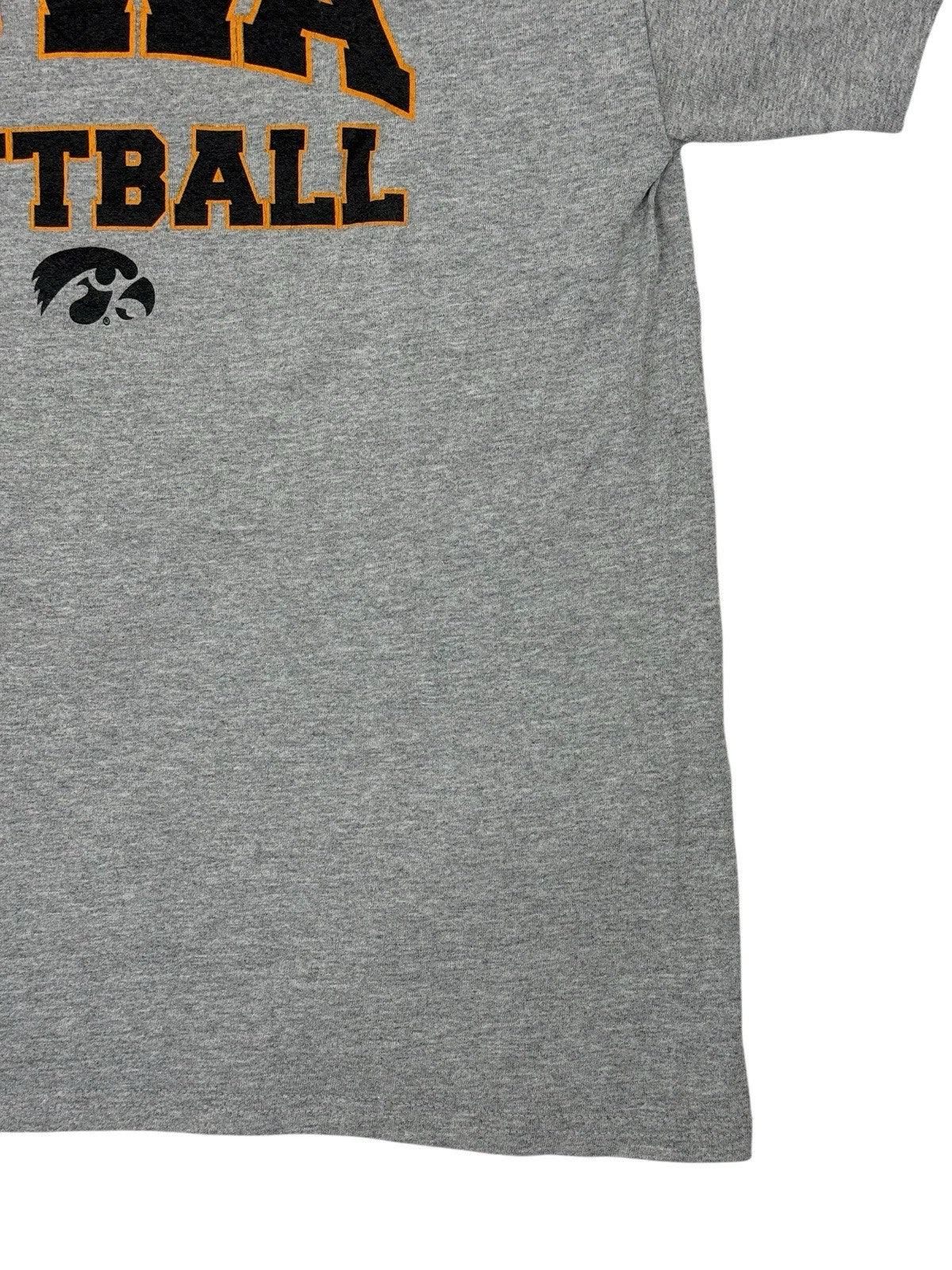 University of Iowa Hawkeyes Grey Softball Printed Top Medium