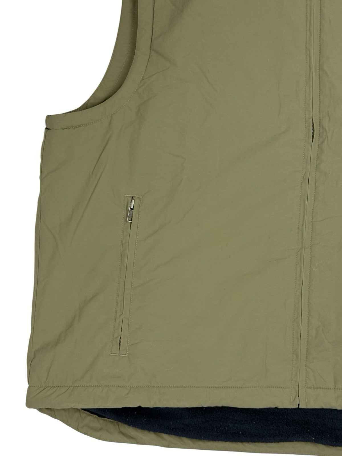 LL Bean Retro Green Fleece Lined Gillet Bodywarmer XL