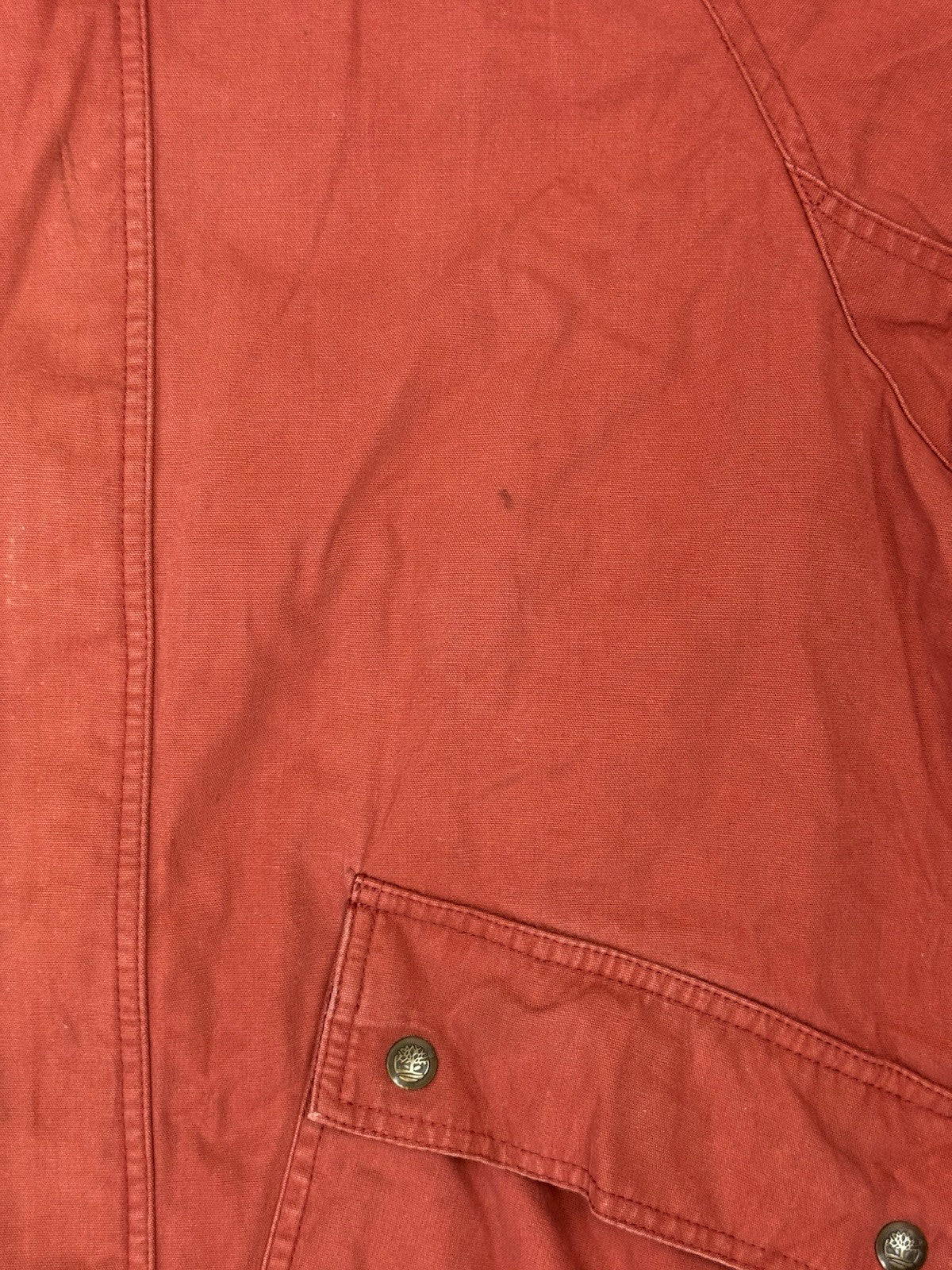 Timberland Retro Orange Weathergear Zip Heavyweight Jacket Medium
