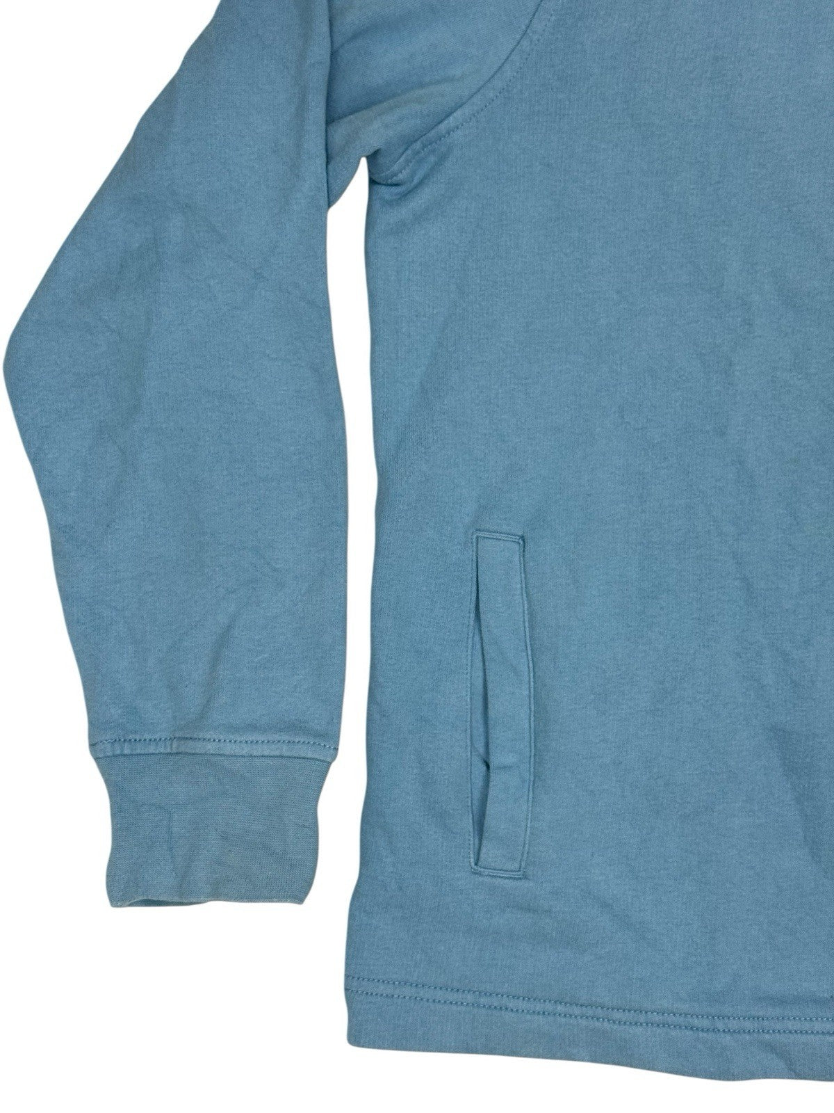 Nautica Light Blue Quarter Zip Embroidered Jumper Medium
