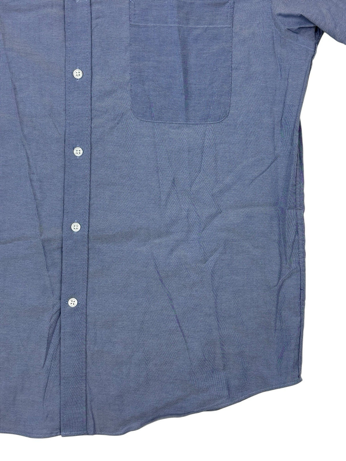 Tommy Hilfiger Blue Regular Fit Short Sleeve Collared Shirt Large
