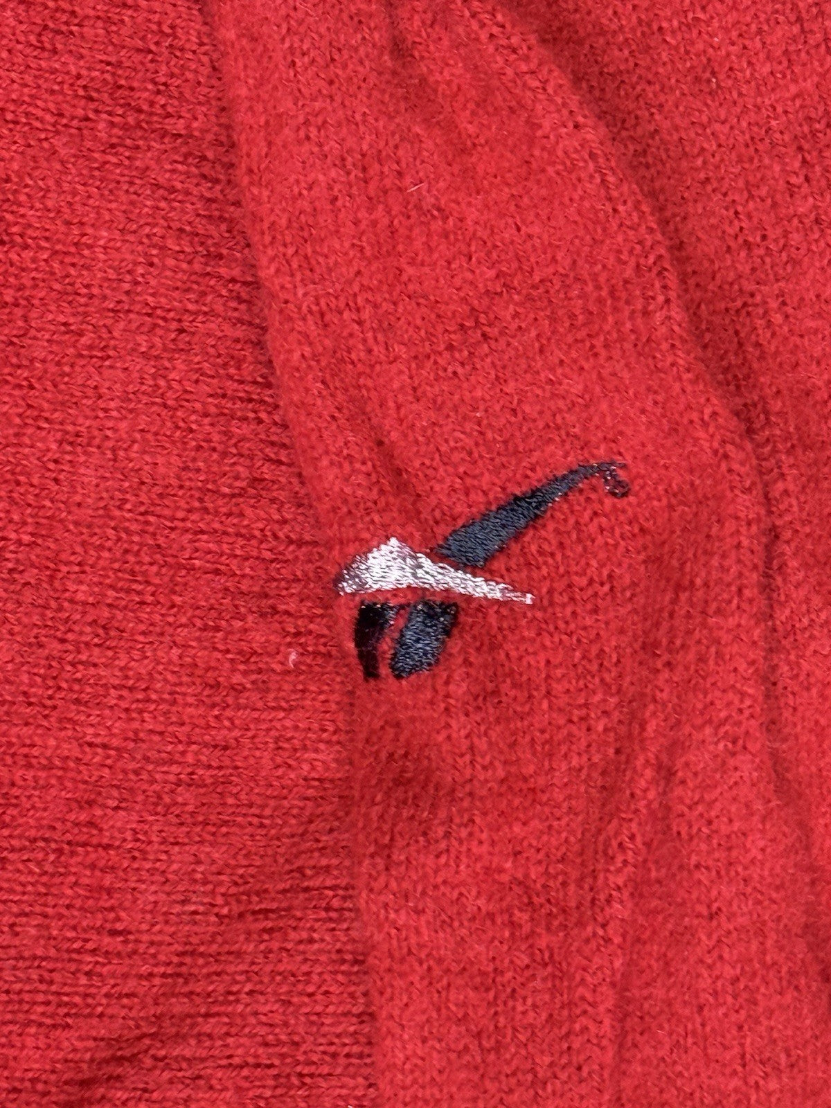 Reebok Red Retro Wool Golf Jumper XL