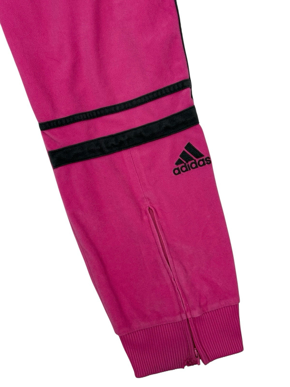 Adidas Pink Velour Retro Tack Pants Size 12