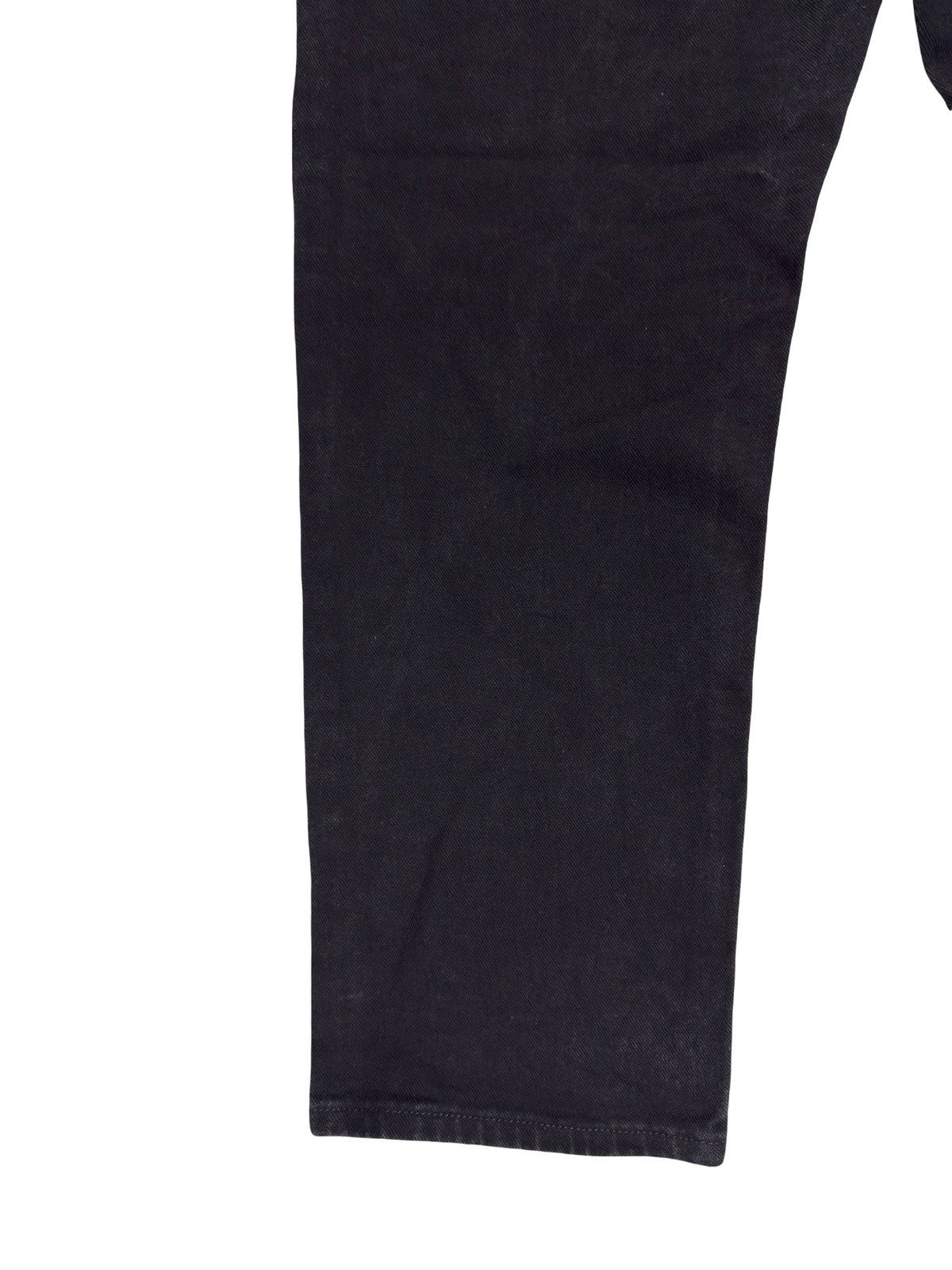 Lee Classic Regular Fit Straight Leg Black Denim Jeans 38W 29L