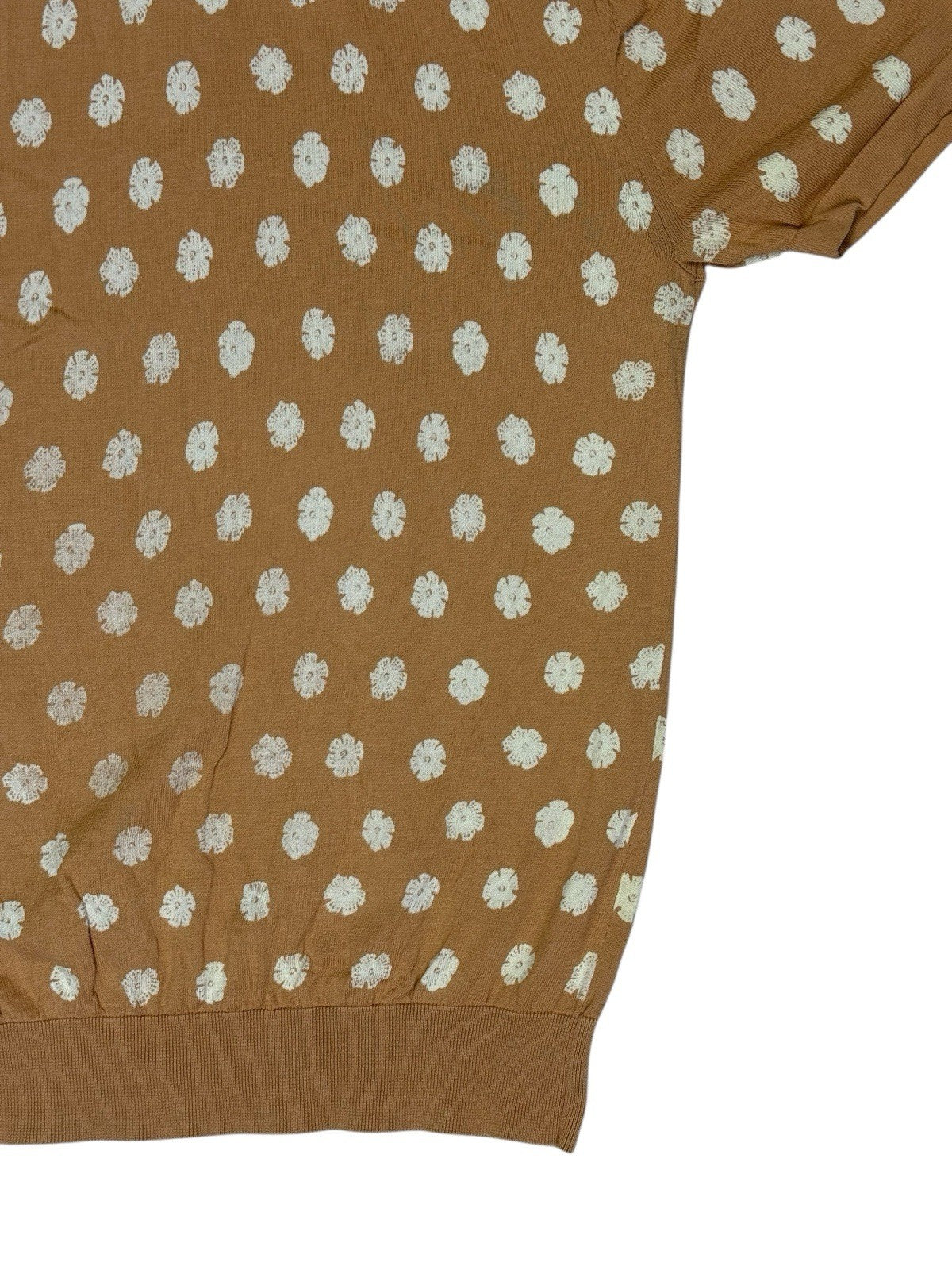 French Connection Brown Polo Top Medium