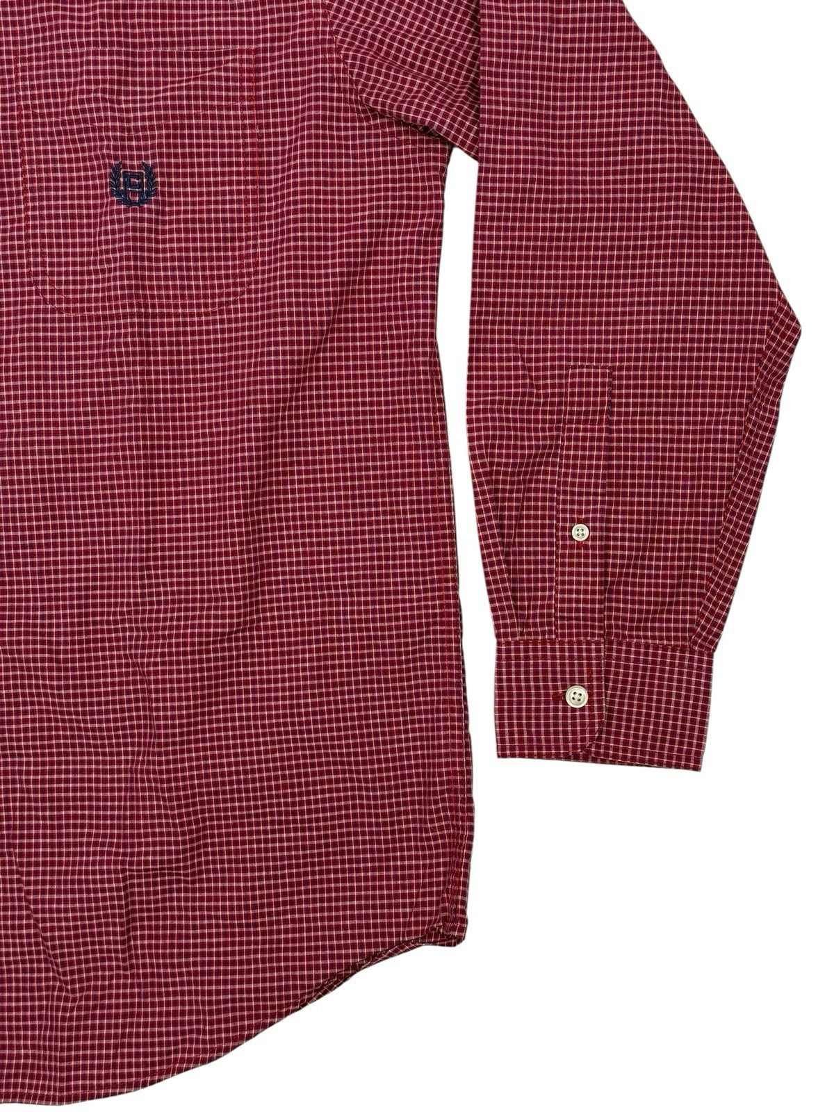 Chaps Red Check Collared Shirt Medium
