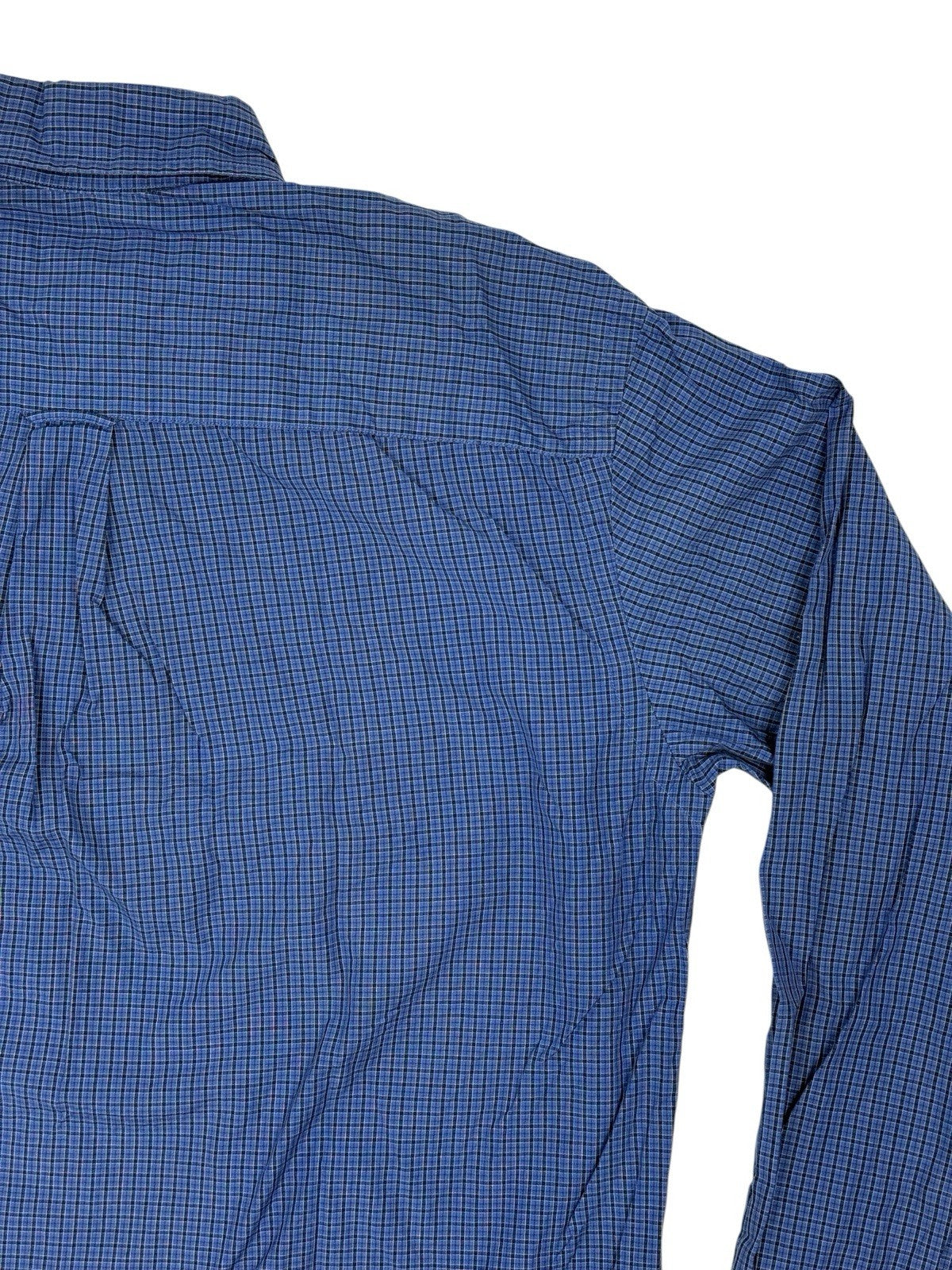 Nautica Blue Check Collared Shirt Medium