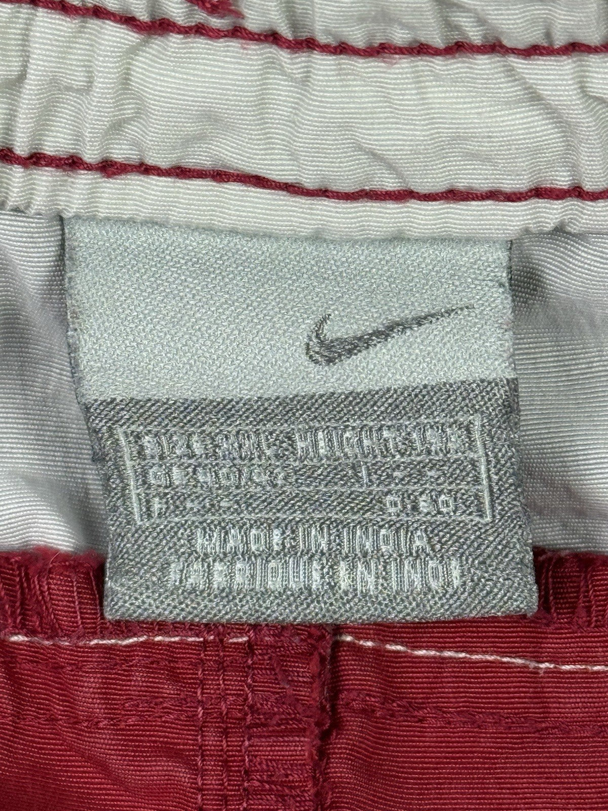 Nike Retro Y2K Red Nylon Swim Short Trunks 2XL 40/42