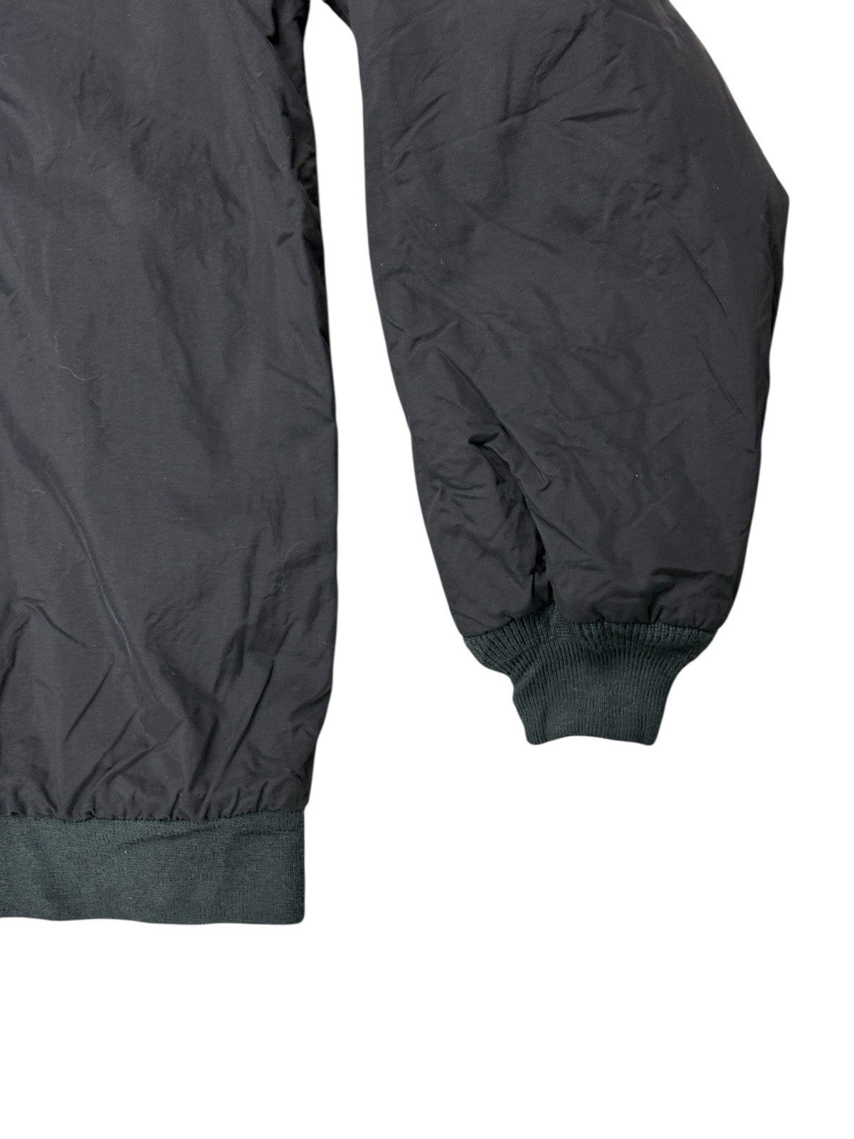 LL Bean Black Zip Fleece Lined Jacket Large