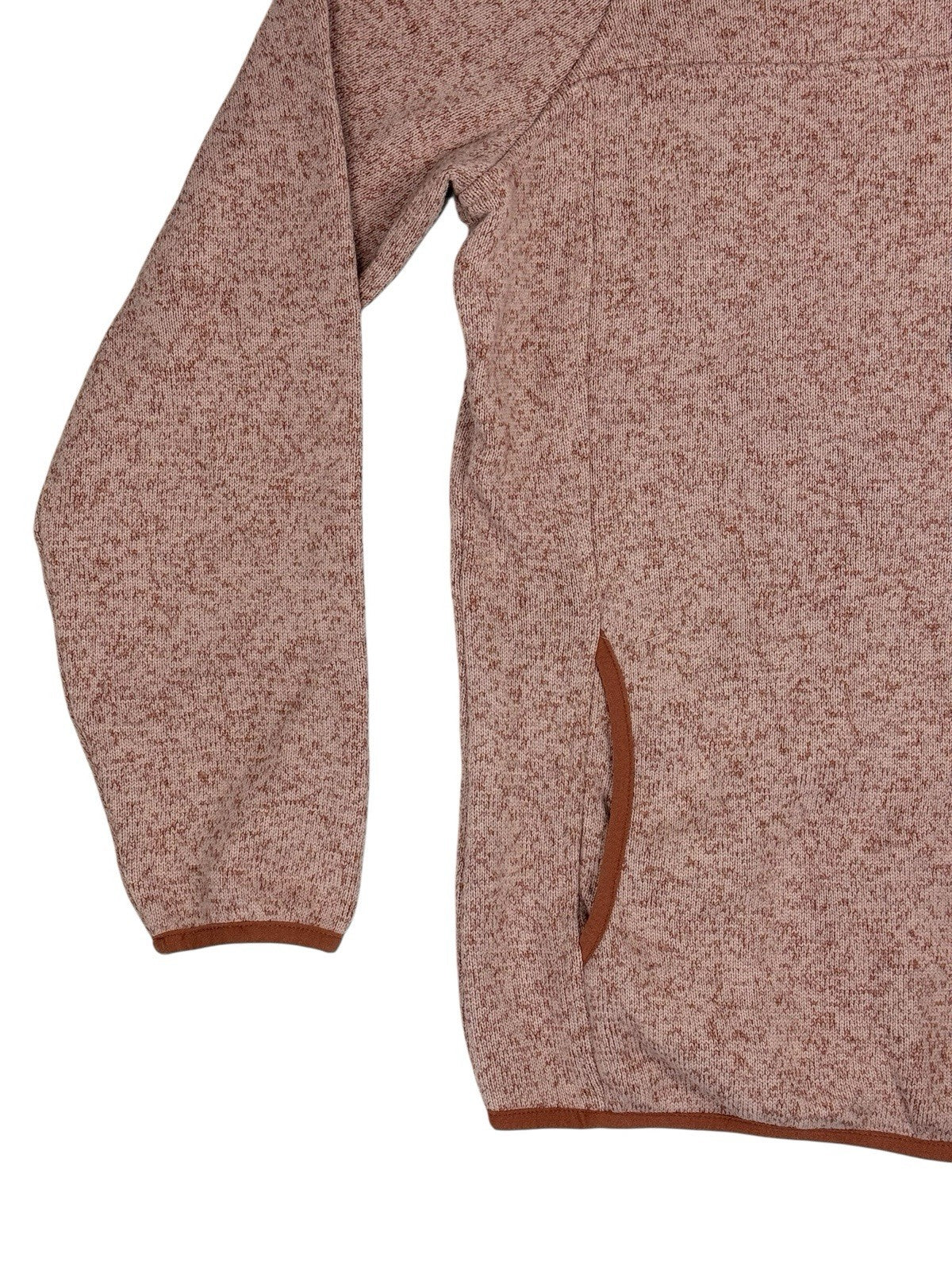 LL Bean Pink Sweater Fleece Pullover Jumper Small