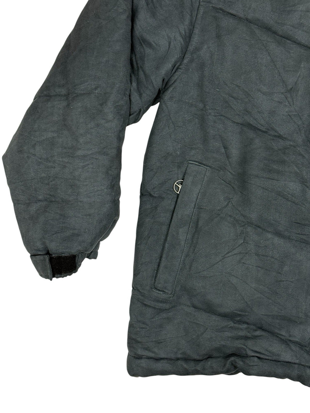 Nike Air Jordan Grey Lined Puffer Jacket Small