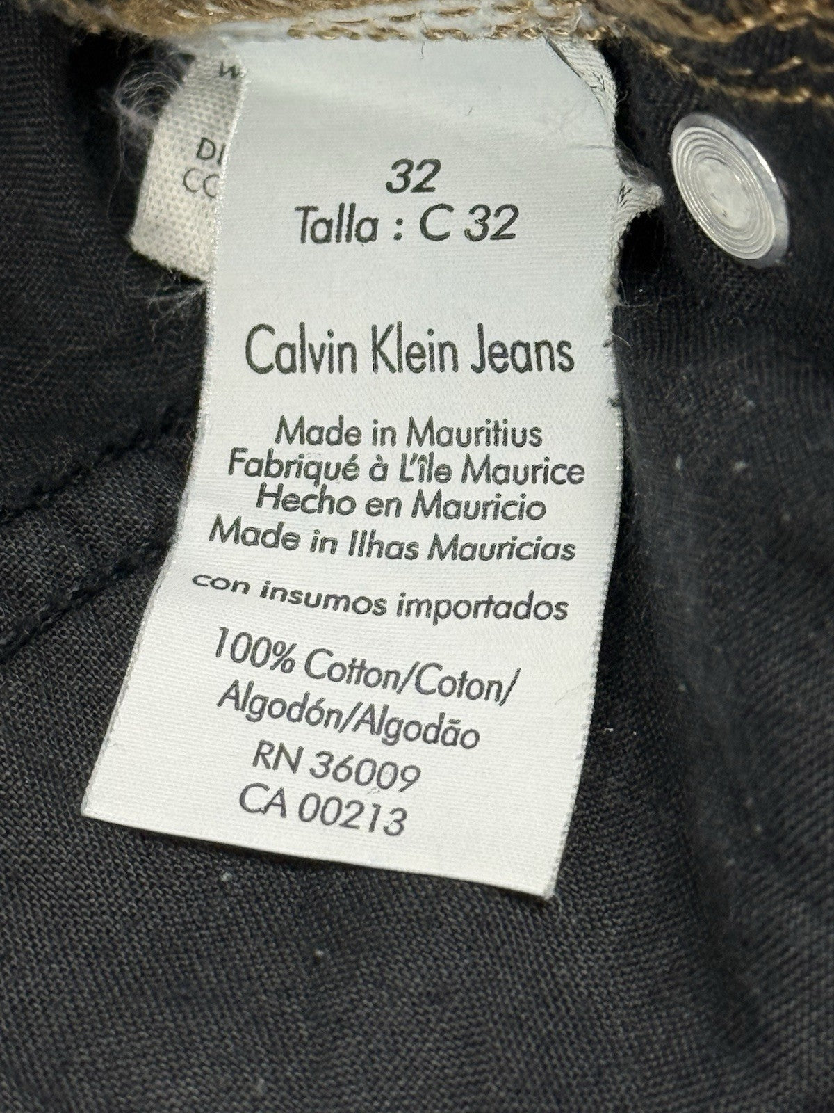 Calvin Klein Blue Easy Fit Denim Jeans 32W 35L